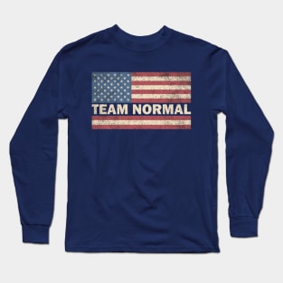 Team Normal USA Flag Long Sleeve T-Shirt